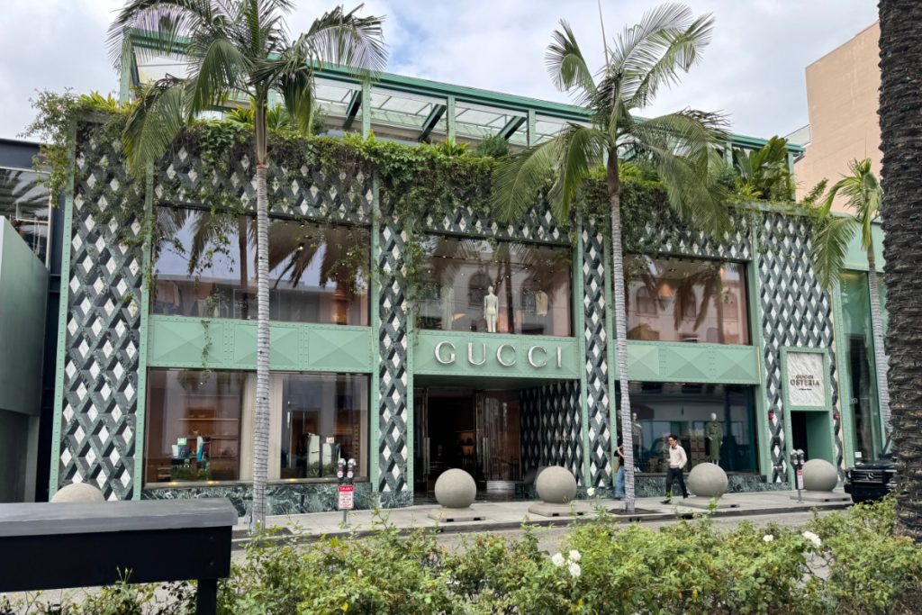 Gucci storefront on Rodeo Drive, Beverley Hills